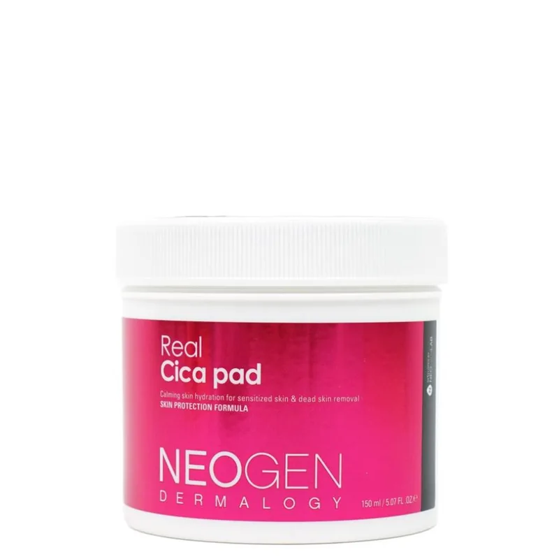 Neogen Dermalogy Real Cica Pad 90 шт — Зволожуючі очищаючі диски для обличчя з центеллою