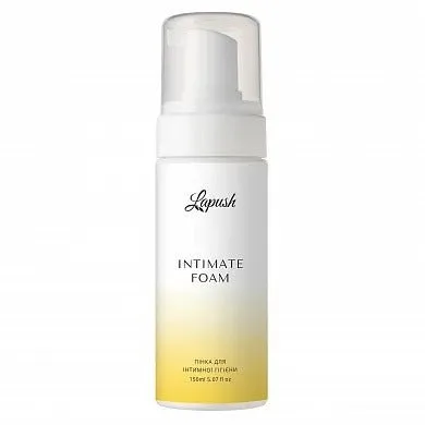 Foam for intimate hygiene with aloe juice and lactic acid