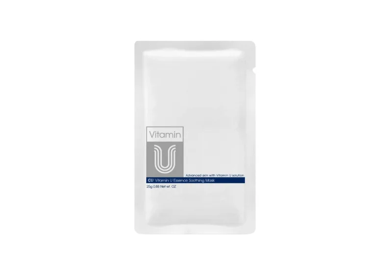 Відновлювальна заспокійлива тканинна маска CU SKIN Vitamin U Essence Soothing Mask після засмаги та зовнішніх подразнень 25 г