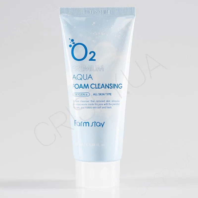 Киснева пінка для вмивання обличчя FARMSTAY O2 PREMIUM AQUA FOAM CLEANSING - Купити косметику Фармстей від виробника без посередників