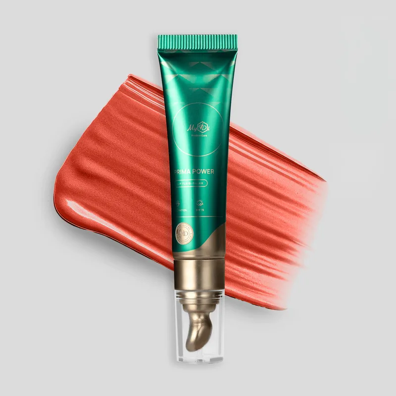 Флюїд-філлер для губ SPF15 з гіалуронатом та скваланом, PRIMA POWER contouring lip fluid-filler, 15 мл