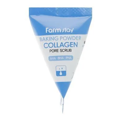 Скраб для обличчя з содою та колагеном - FarmStay Collagen Baking Powder Pore Scrub, 1 шт*7 мл