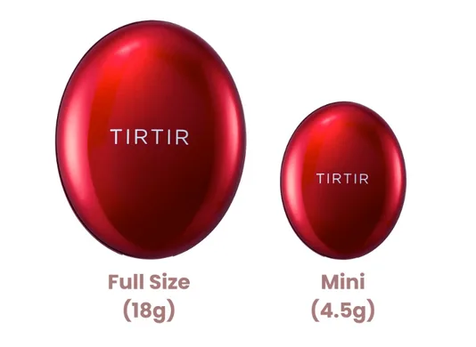 TirTir Mini Mask Fit Red Cushion – стійкий тональний кушон мініатюра 21C Cool Ivory