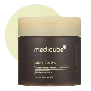 Пади для обличчя освітлюючі з вітаміном С - MEDICUBE С Deep Vita C Pad, 70 шт
