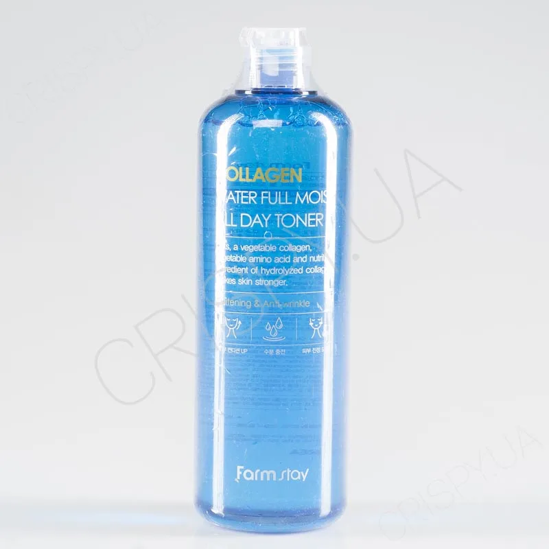 Тонер з колагеном для сухої, вікової шкіри обличчя - FARMSTAY COLLAGEN WATER FULL MOIST ALL DAY TONER бренд Фармстей