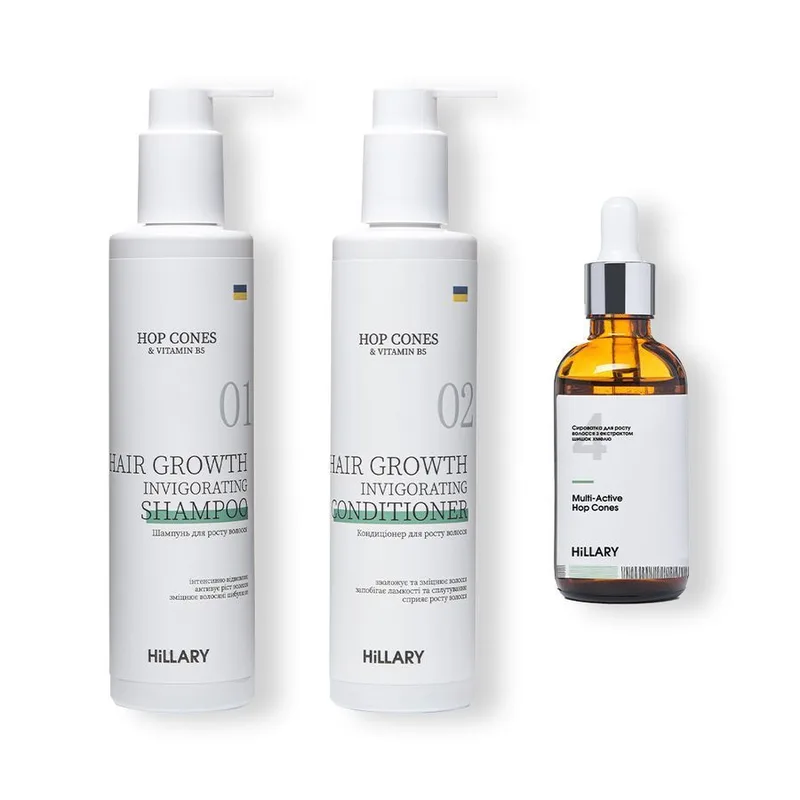 Shampoo and hair serum MULTI-ACTIVE HOP CONES + Conditioner for hair growth
