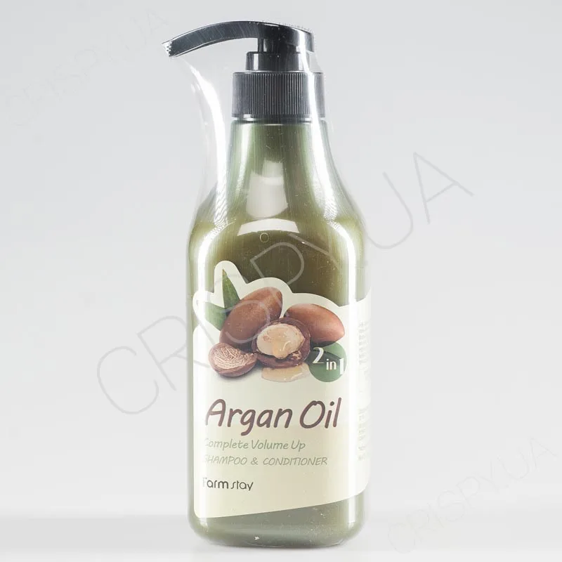 Шампунь-кондиціонер з аргановим маслом для волосся Фармстей FARMSTAY ARGAN OIL VOLUME UP SHAMPOO & CONDITIONER - Купити корейські шампуні