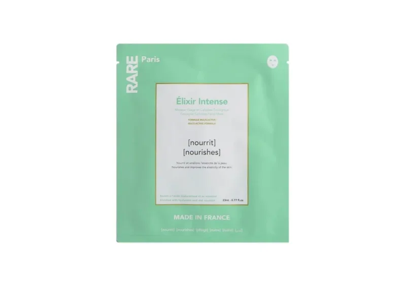 Поживна тканинна маска з гіалуроновою кислотою та скваланом RARE PARIS Elixir Intense Nourishing Face Mask 1 шт*23 мл