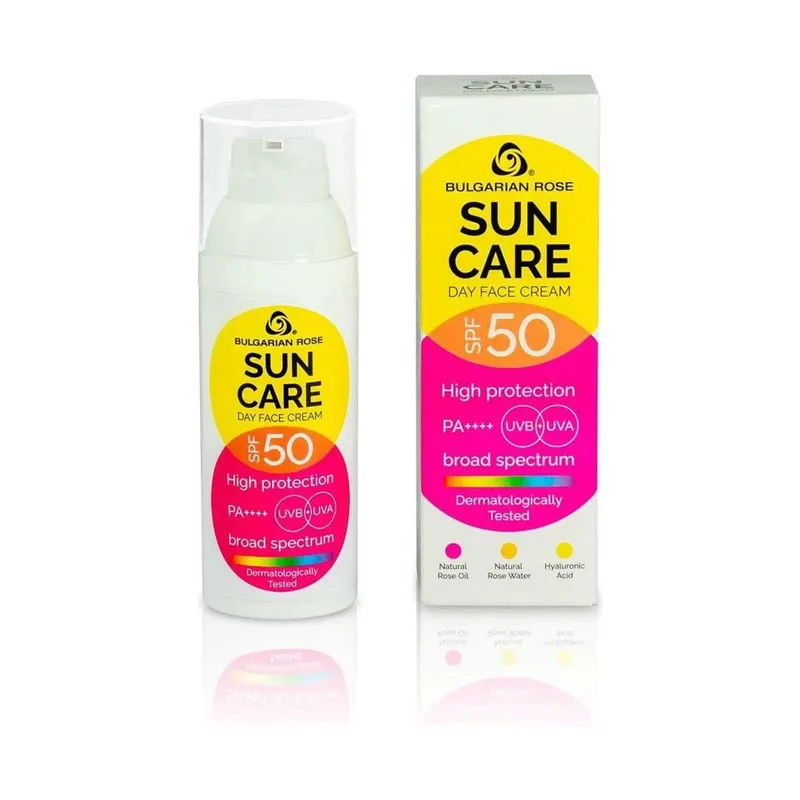 Крем для обличчя Sun Care SPF 50 від Bulgarian Rose 50 мл