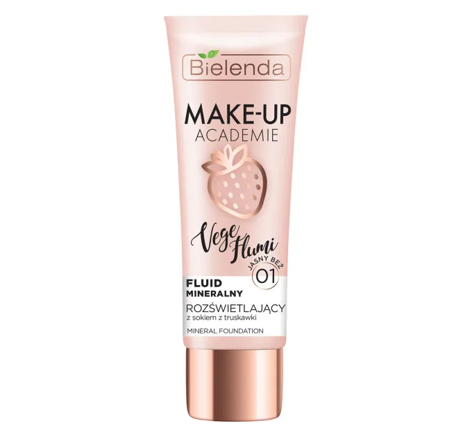 Мінеральний тональний крем-флюїд світло-бежевий - Make-Up Academie Vege Flumi