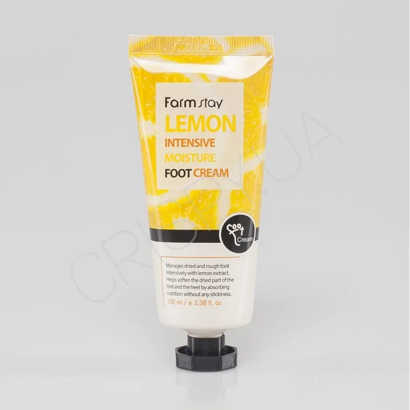 Крем із екстрактом лимона для догляду за шкірою ніг купити - FARMSTAY LEMON INTENSIVE MOISTURE FOOT CREAM бренд Фармстей