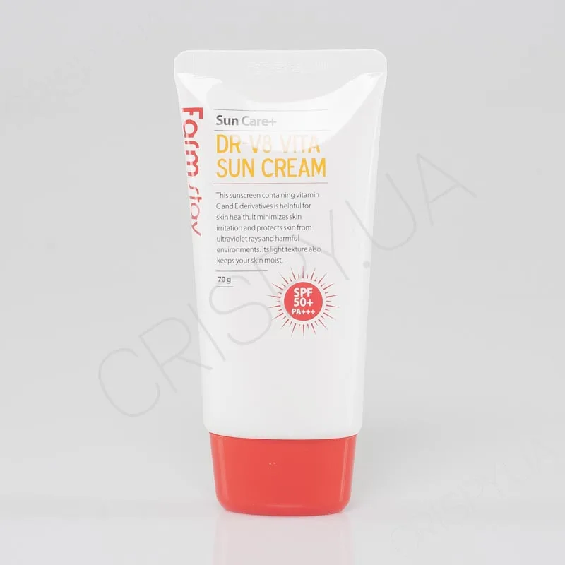 Сонцезахисний крем для обличчя та тіла купити - Корейський FARMSTAY DR-V8 VITA SUN CREAM SPF50 PA+++