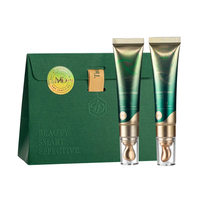 Подарунковий набір для губ та очей «Holly beauty» MyIDi SET Holly beauty: Firming Power eye serum + Healing Intense lip balm