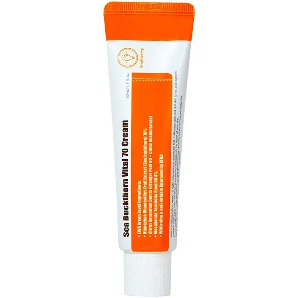 PURITO Sea Buckthorn Vital 70 Cream - Вітамінний крем з екстрактом обліпихи