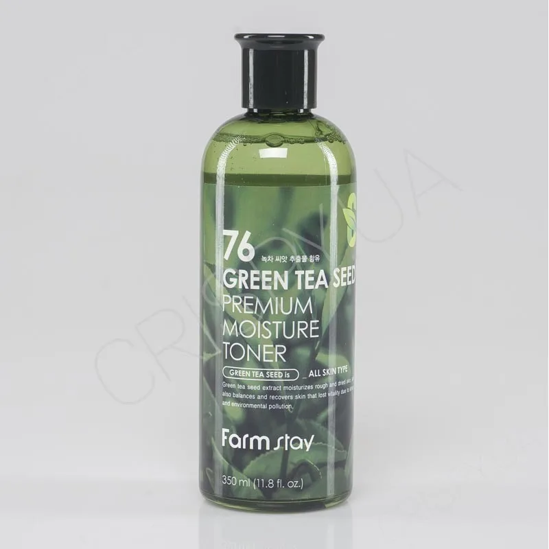 тонер для жирної, вікової, проблемної, сухої шкіри - Купити FARMSTAY 76 GREEN TEA SEED PREMIUM MOISTURE TONER