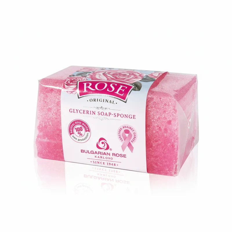 Гліцеринове мило-губка Rose Original від Bulgarian Rose 70 г