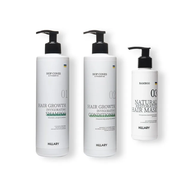 Комплекс Hop Cones & B5 Hair Growth Invigorating + Натуральна маска Bamboo