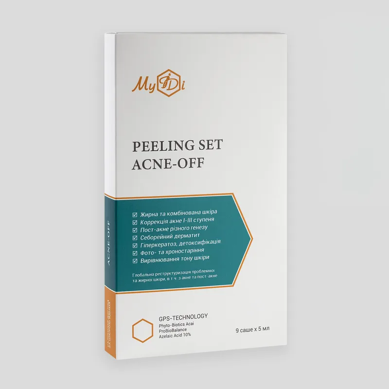 Протизапальний пілінг для обличчя Контроль дефектів Peeling SET Acne-off