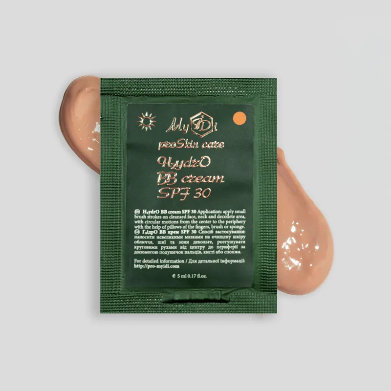 Зволожуючий крем BB для обличчя темний беж SPF 30 H2ydrO BB cream SPF 30 (пробник), 5 мл