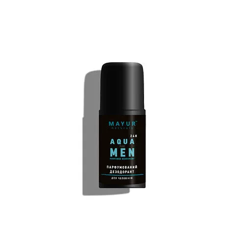 Дезодорант чоловічий парфумований натуральний "Aqua for men" ТМ Mayur 50 мл