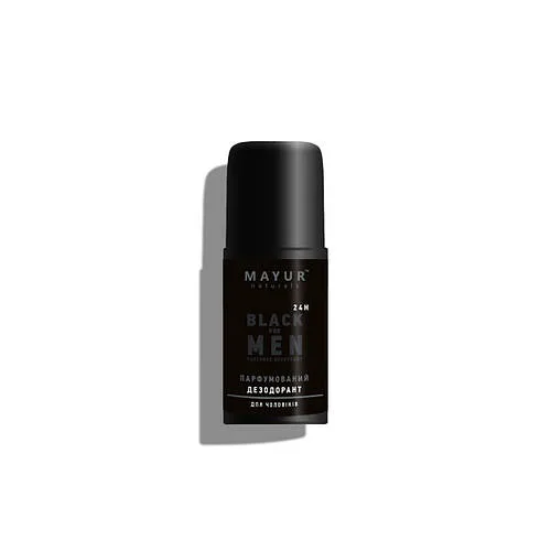 Дезодорант чоловічий парфумований натуральний "Black for men" ТМ Mayur 50 мл