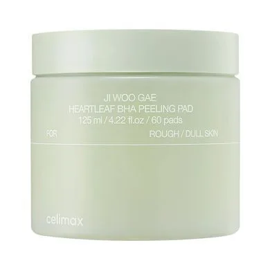 Пілінг-педи з хауттюйнією та саліциловою кислотою – Celimax Ji Woo Gae Heartleaf BHA Peeling Pad, 125 мл, 60 шт