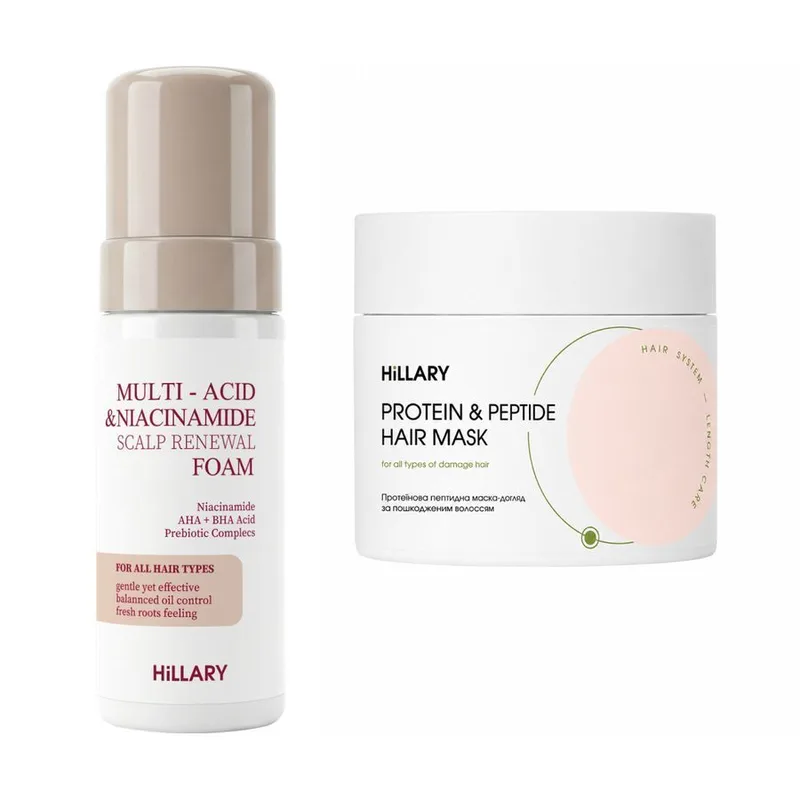HiLLARY Set for Scalp Cleansing & Damaged Hair Recovery