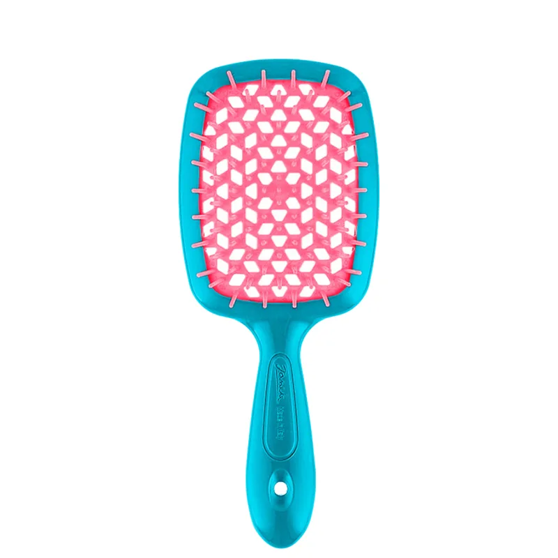 Щітка для волосся Janeke Superbrush Small бірюзова з рожевим
