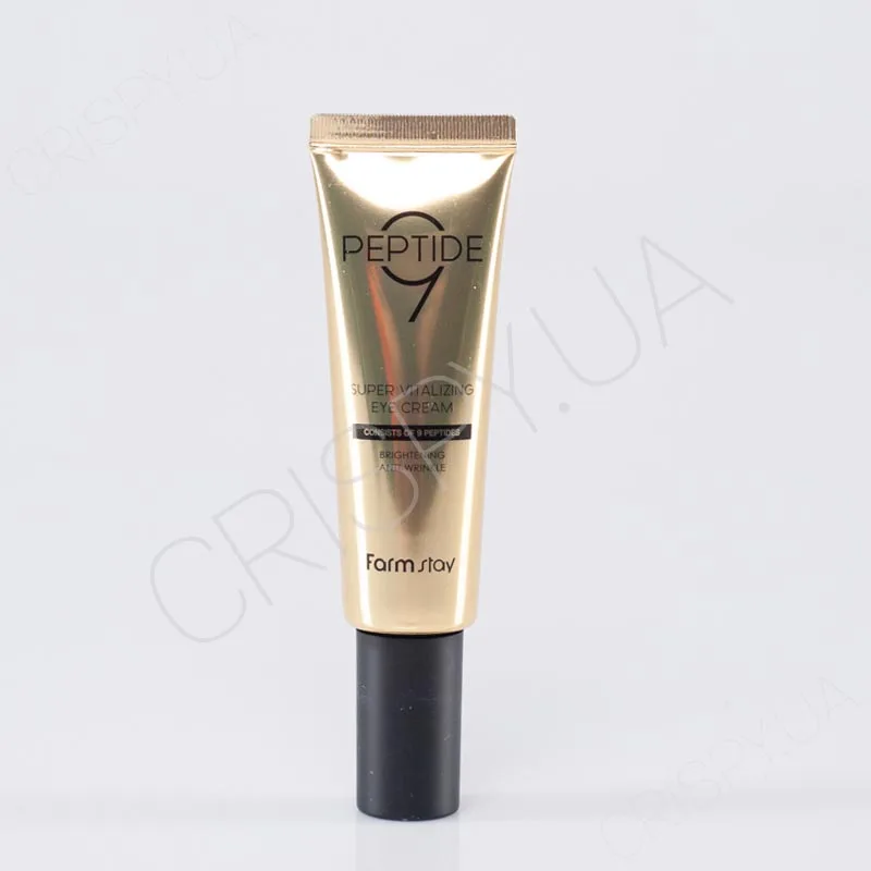 Антивіковий крем з пептидами для шкіри навколо очей - FARMSTAY PEPTIDE9 SUPER VITALIZING EYE CREAM косметика Фармстай