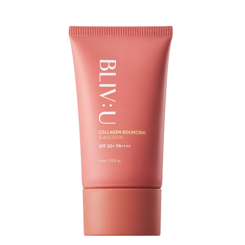 BLIV:U Collagen Bouncing Sunscreen SPF 50+ PA++++ — Легкий сонцезахисний крем з колагеном SPF 50+