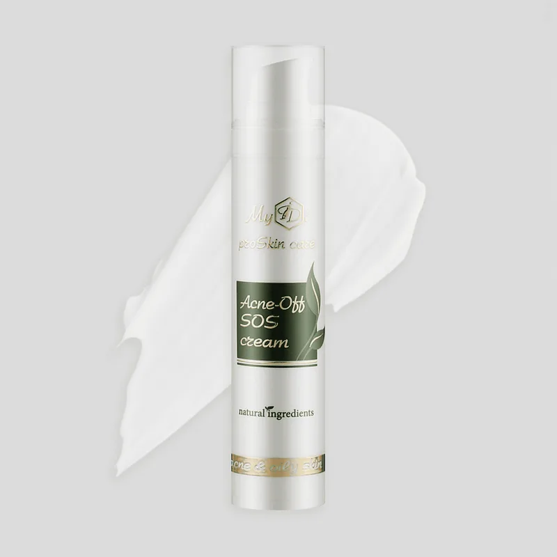 Протизапальний крем для проблемної шкіри з азелаїновою кислотою Acne-Off SOS cream, 50 мл