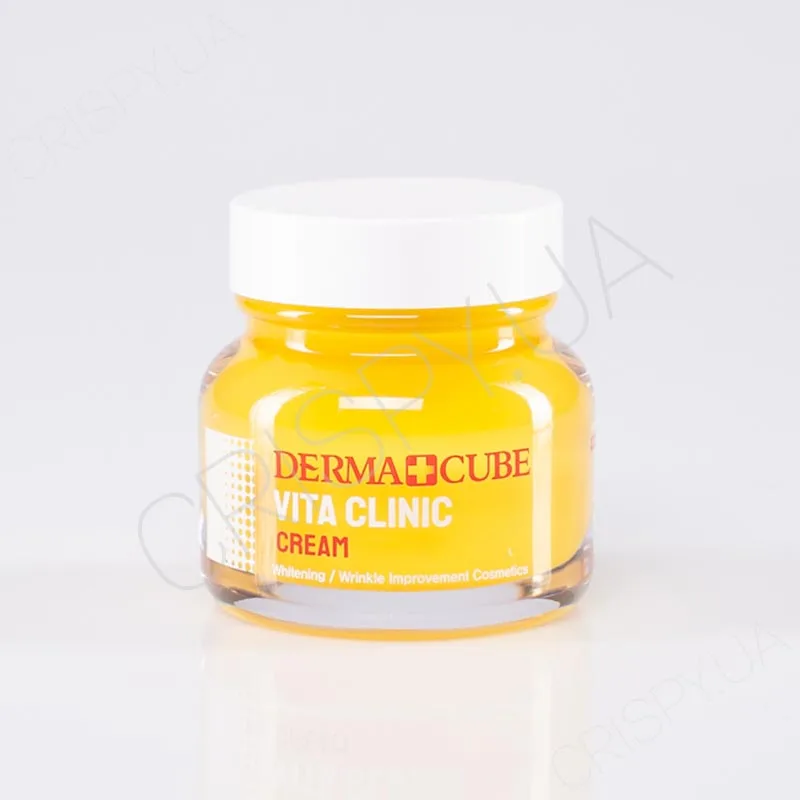 Крем для освітлення та вирівнювання тону шкіри обличчя - FARMSTAY DERMA CUBE VITA CLINIC CREAM купить Фармстай