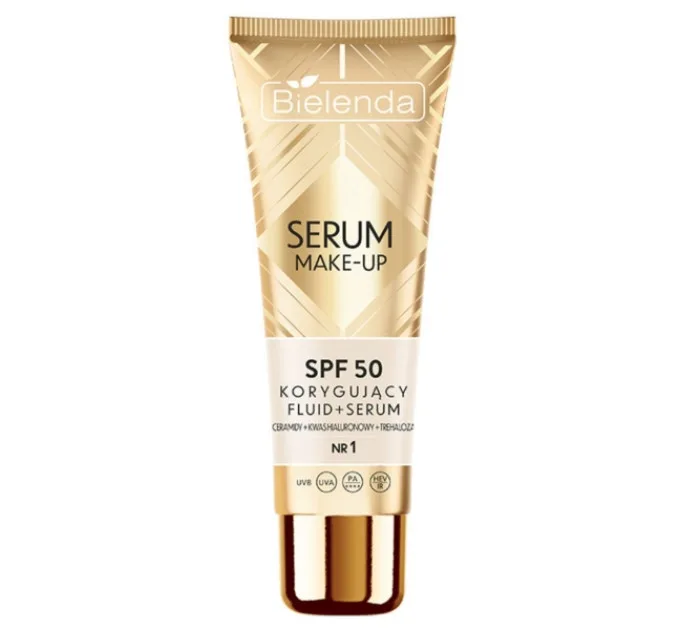 Коригуючий флюїд+сироватка SPF50 відтінок № 1 Світло-бежевий SERUM MAKE-UP (до 07.2026)