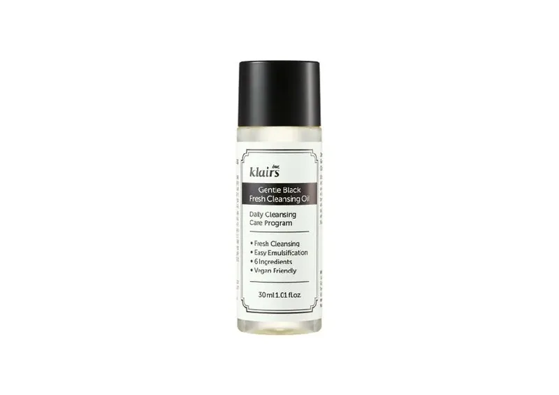 Гідрофільна олія для делікатного очищення DEAR, KLAIRS Gentle Black Fresh Cleansing Oil