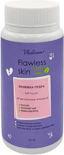 Очищаюча ензимна пудра Soft Touch із зеленим чаєм VladiCom Flawless Skin 65 г