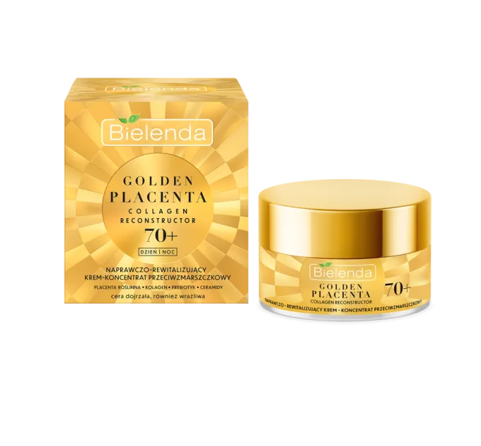 Відновлювальний крем-концентрат проти зморщок 70+ "день ніч" - Golden Placenta Collagen Reconstructor