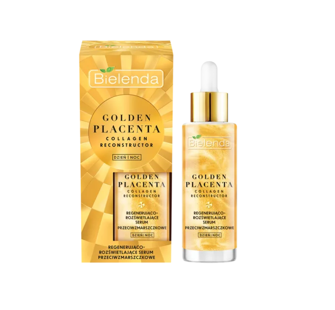 Відновлювальна й освітлювальна сироватка проти зморщок - Golden Placenta Collagen Reconstructor