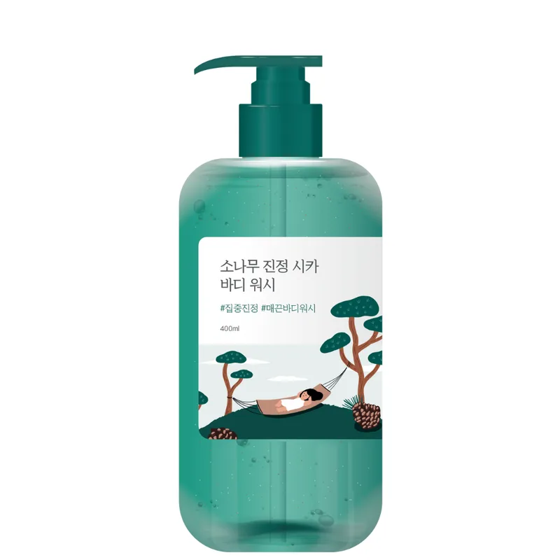 Round Lab Pine Calming Cica Body Wash 400 мл — Заспокійливий гель для душу з екстрактом голок сосни