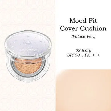Peripera Mood Fit Cover Cushion – напівматовий кушон у дизайні Palace (Princess Hours) 02 Ivory Fit