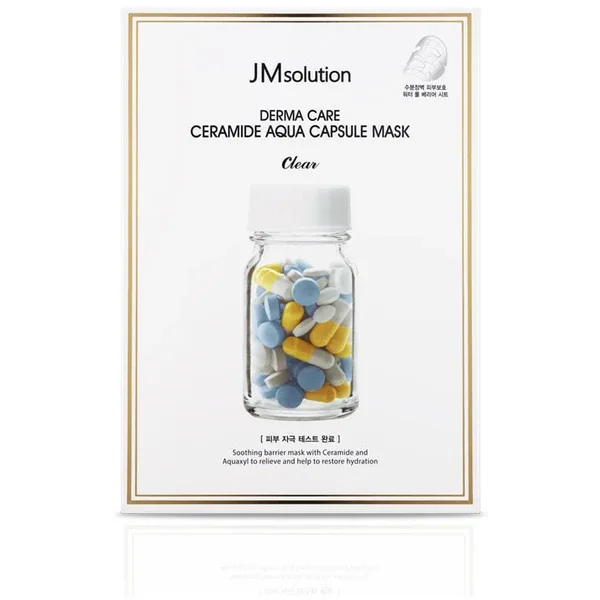 JM solution Derma Care Ceramide Aqua Capsule Mask Clear - Відновлююча маска з церамідами