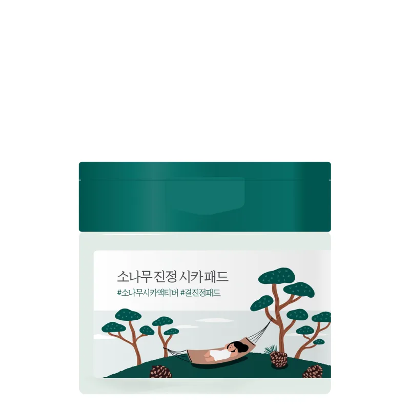 Round Lab Pine Calming Cica Pad 50 шт — Заспокійливі тонер-педи з екстрактом голок сосни