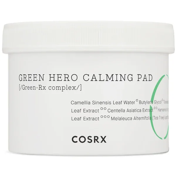 Cosrx One Step Green Hero Calming Pad - Педи для чутливої шкіри заспокійливі
