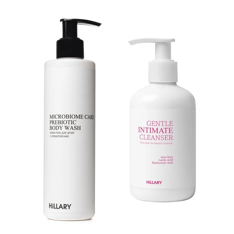 Набір для дбайливого очищення тіла та інтимної зони Hillary Gentle Body & Intimate Care Set