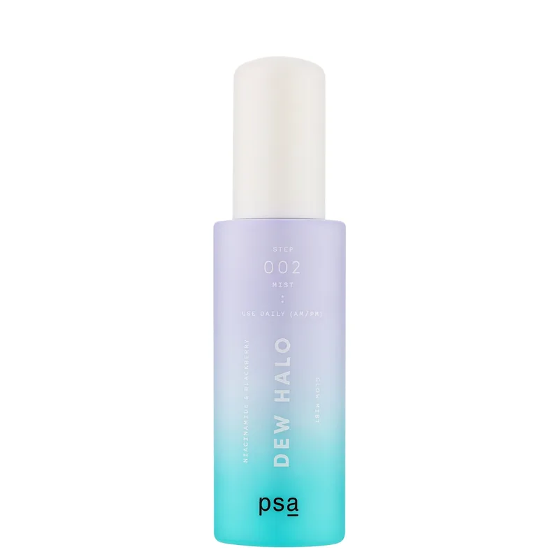 PSA Dew Halo Niacinamide & Blackberry Glow Mist — Міст для сяйва шкіри з ніацинамідом та екстрактом ожини