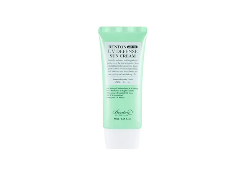 Легкий сонцезахисний крем з центелою BENTON Air Fit UV Defense Sun Cream SPF 50+/PA++++