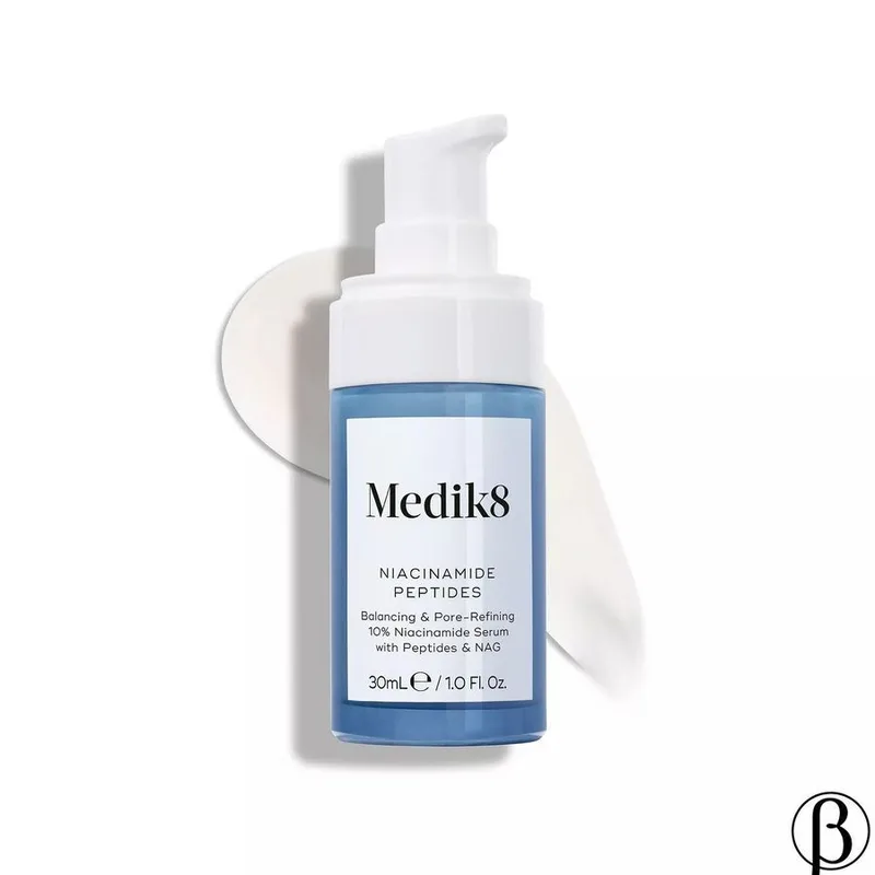 Niacinamide Peptides | пептидна сироватка з 10% ніацинаміду для зменшення висипань і звуження пор MEDIK8