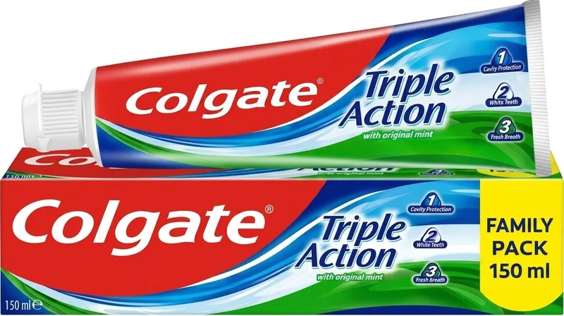 Зубна паста Colgate комплексна потрійна дія натуральна м'ята 150 мл