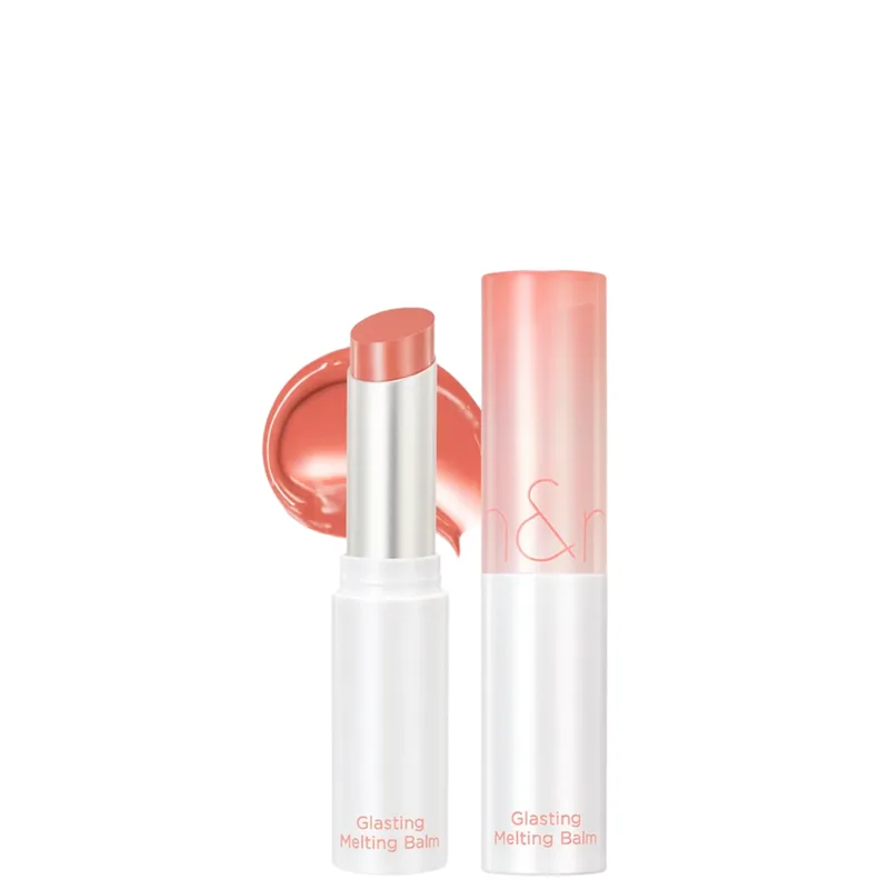 Rom&nd Glasting Melting Balm 03 Sorbet Balm — Танучий бальзам для губ в коралово-грейпфрутовому відтінку