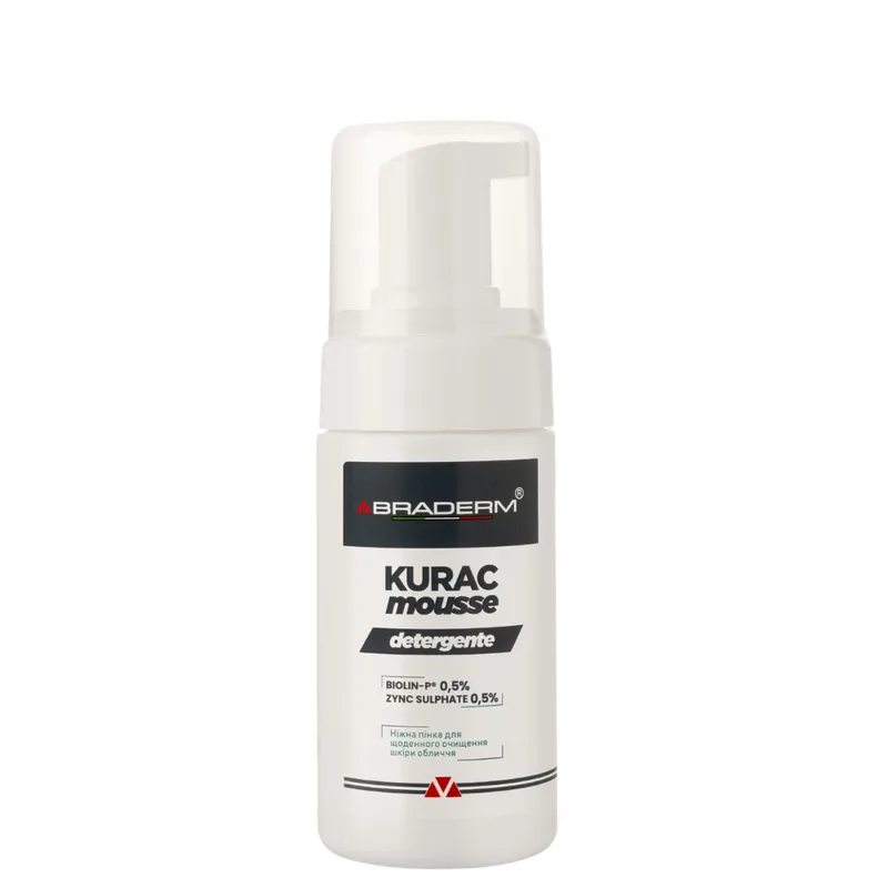 Braderm Kurac Cleansing Mousse 100 мл — Пінка для вмивання з пробіотиками