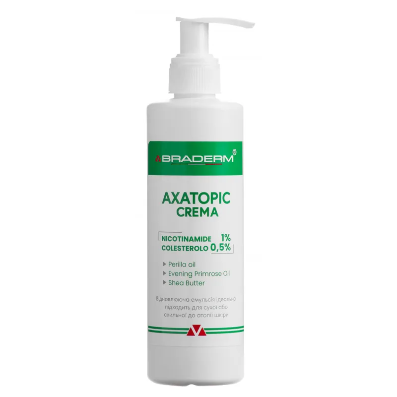Braderm Axatopic Cream 250 мл — Заспокійливий крем для атопічної шкіри